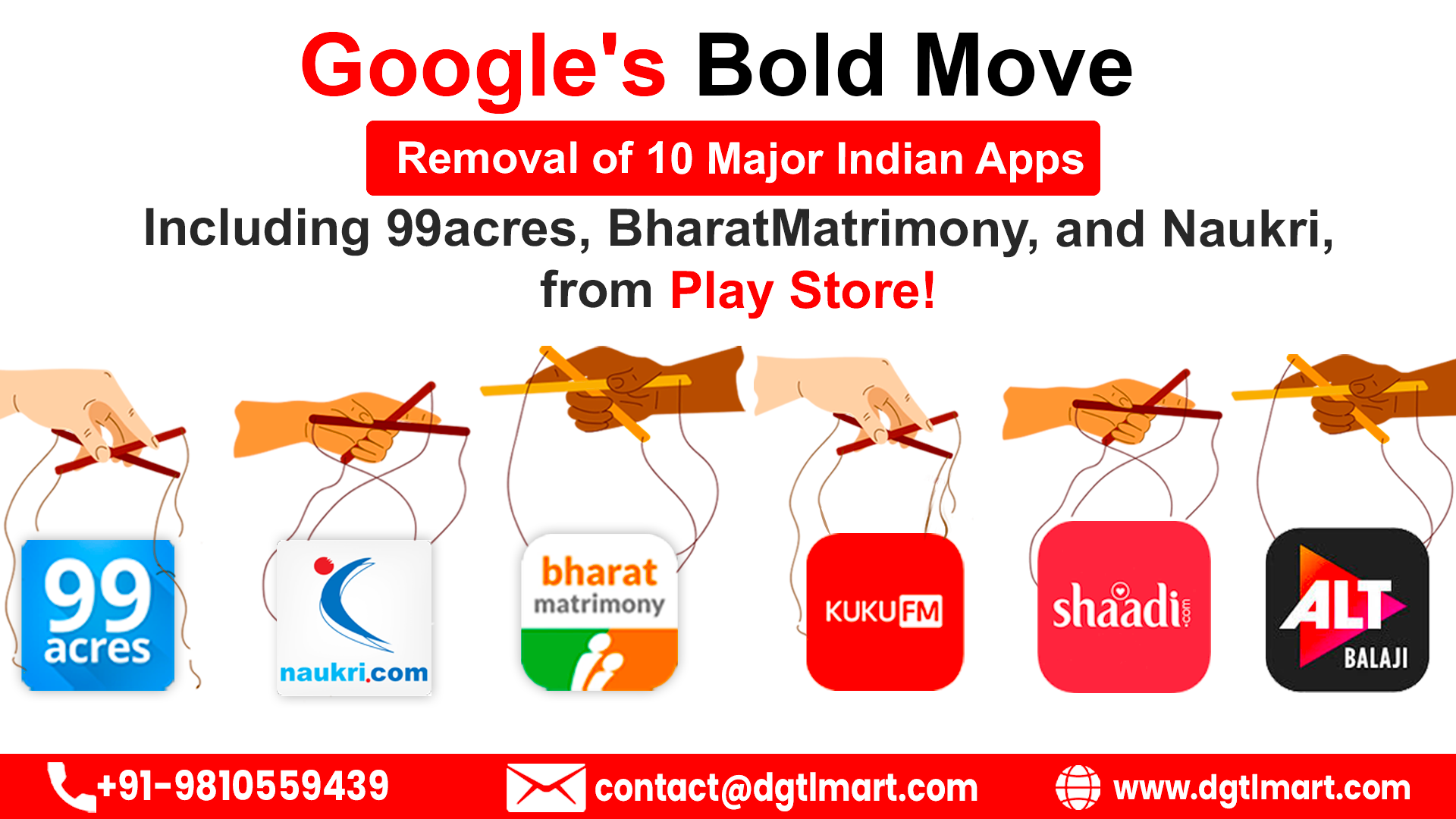 Google removed indian apps